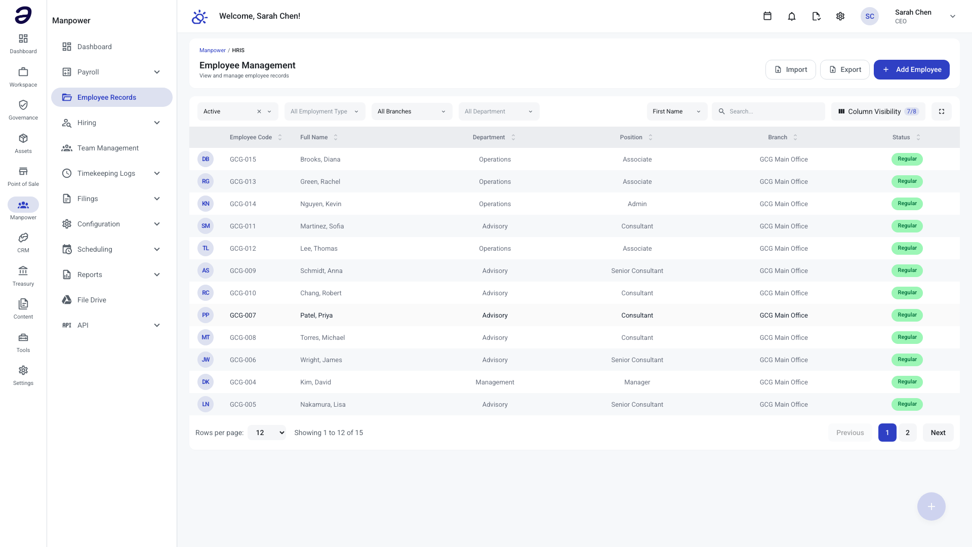 ANTE HRIS — Employee records, org chart, and people workflows — in one place.